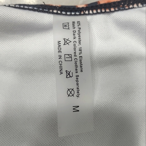 NWT 2 Piece Bikini Set Leopard Print Scoop Neck Criss Cross Thong Bathing Suit M - Picture 15 of 16